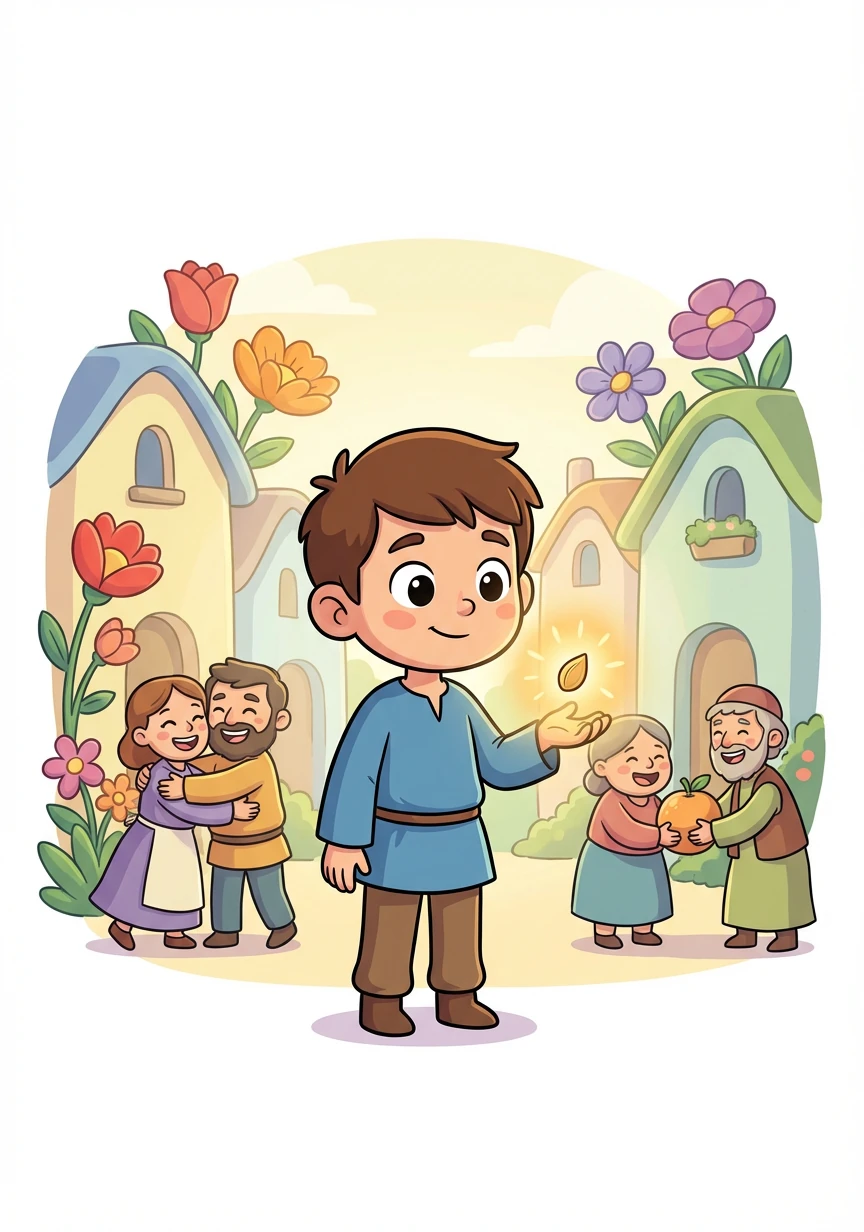 Timo realized that the real magic wasn't just in the seed, but in the patience, kindness, and honesty he had learned. These qualities had transformed him and his village.