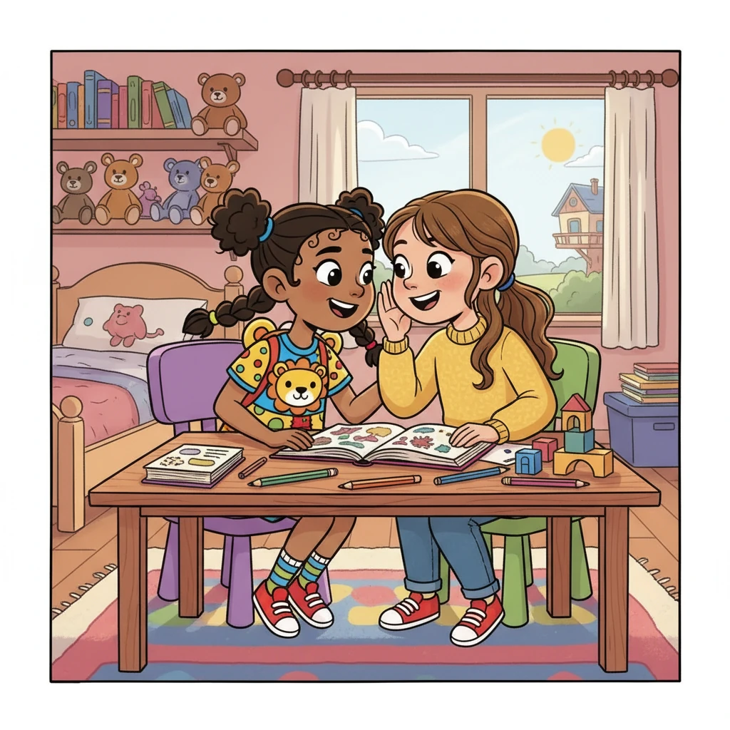 My best friend is Dana! We study together and we have so much fun. We share secrets and dreams together.