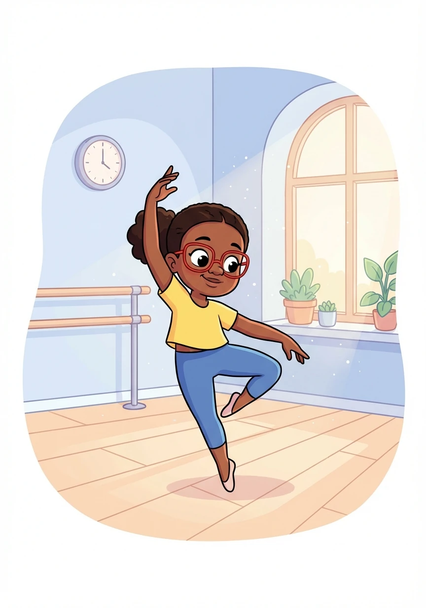 With newfound confidence, Okereke prepared for the auditions. She practiced tirelessly, her eyeglasses perched perfectly on her nose, each step filled with passion and grace.