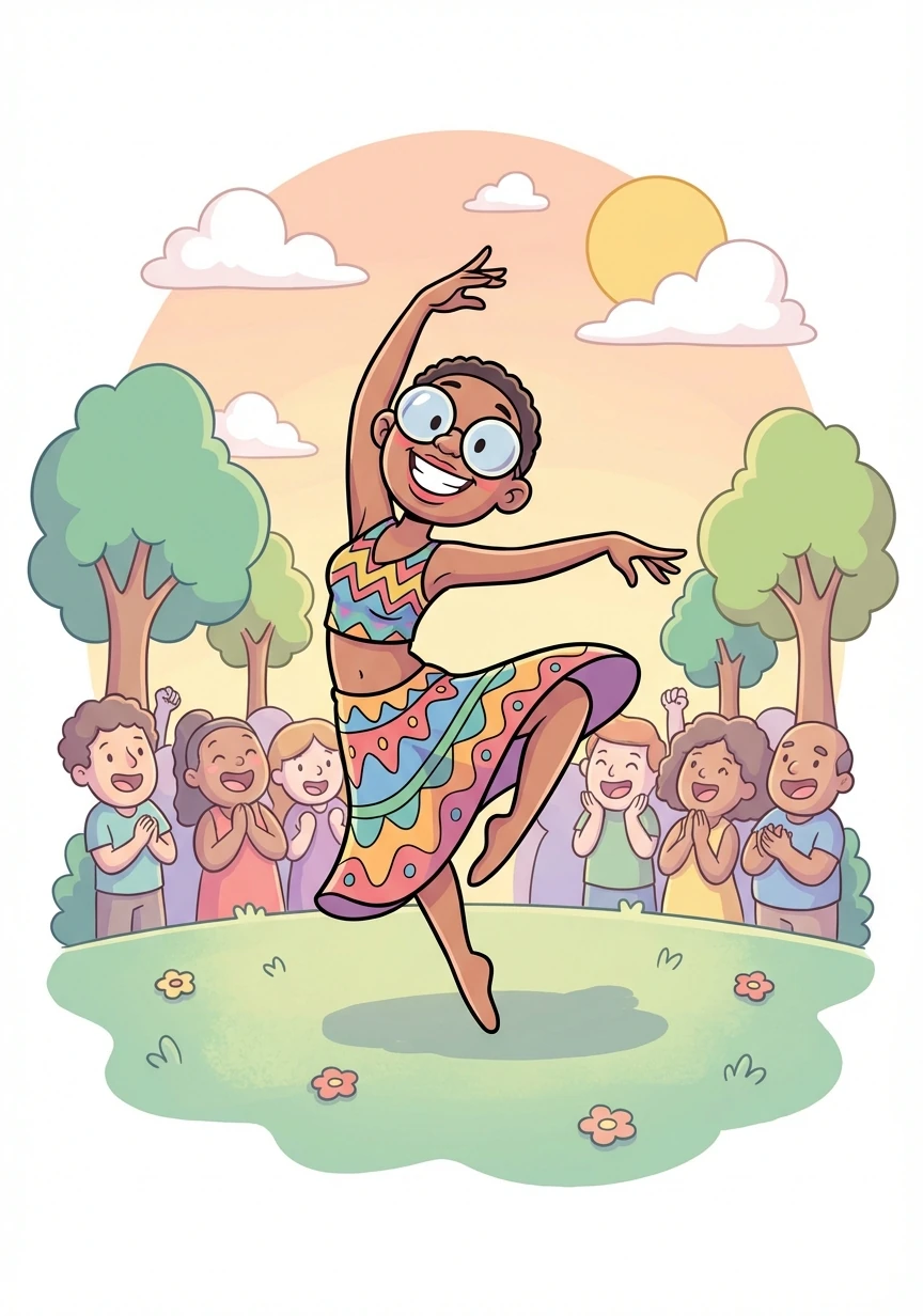 Okereke, the dancer from Umunneochi, had proven that passion and dedication can overcome any obstacle. She continued to dance, inspiring everyone with her grace, her spirit, and her trusty medicated eyeglasses.