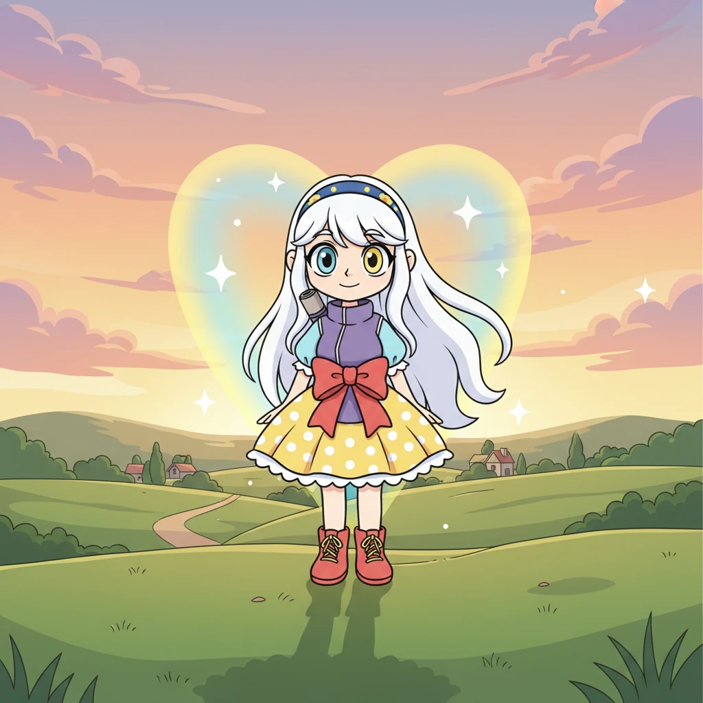 Despite the lingering sadness, Hotaru stood tall, her heterochromatic eyes reflecting a newfound resolve. She understood that paths change, but her own journey as a shinobi, filled with courage and light, was just beginning, carrying the warmth of past friendships in her heart.