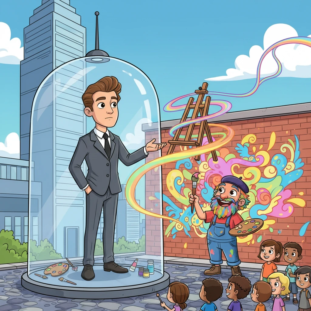 The Artist in the Glass Cage - Growth stories