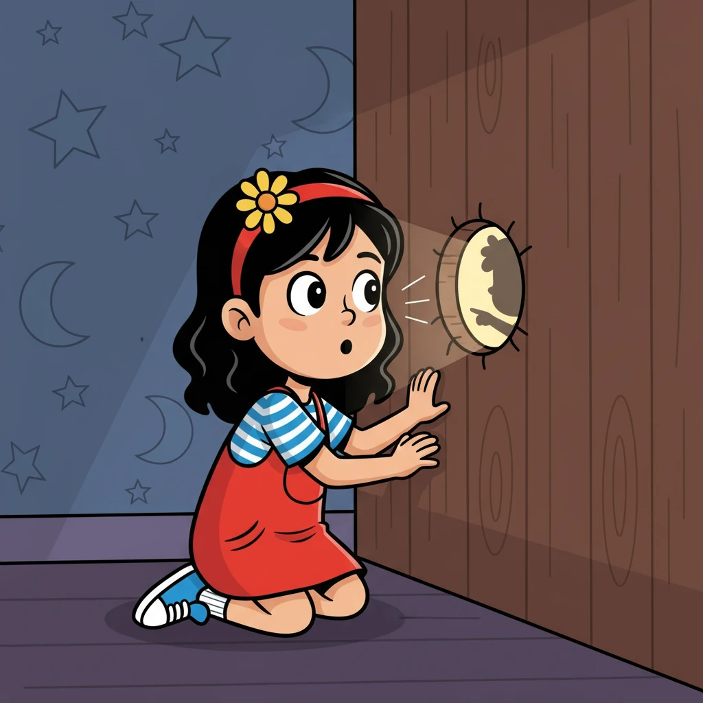 Laura, intrigada, acercó su oído al agujero. Del otro lado, una voz infantil susurró: 'Por fin encontré tu oreja'. Un escalofrío recorrió su cuerpo. ¿Quién era ese niño y por qué hablaba desde la pared?