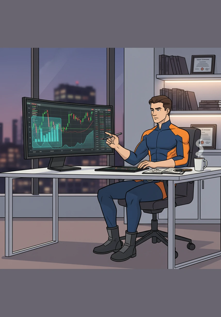 The Net Worth Tracker aggregates his cash, investments, and assets while subtracting any liabilities with perfect precision. A steady upward curve on the growth chart tells the silent story of his disciplined journey toward lasting wealth.