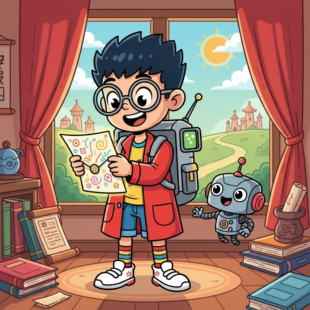 Genius's Grand Adventure: The Story of Genstory.app - 教育故事