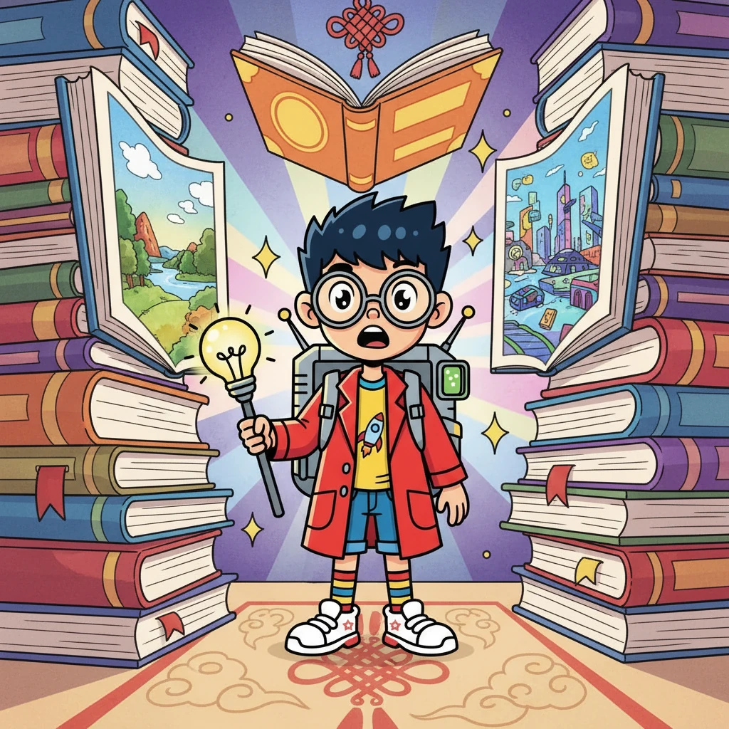 网站还支持各种不同的绘本风格，有卡通的、写实的、水彩的，Genius 尝试了不同的风格，每一次都让他眼前一亮。Genius 觉得自己变成了故事的主人。