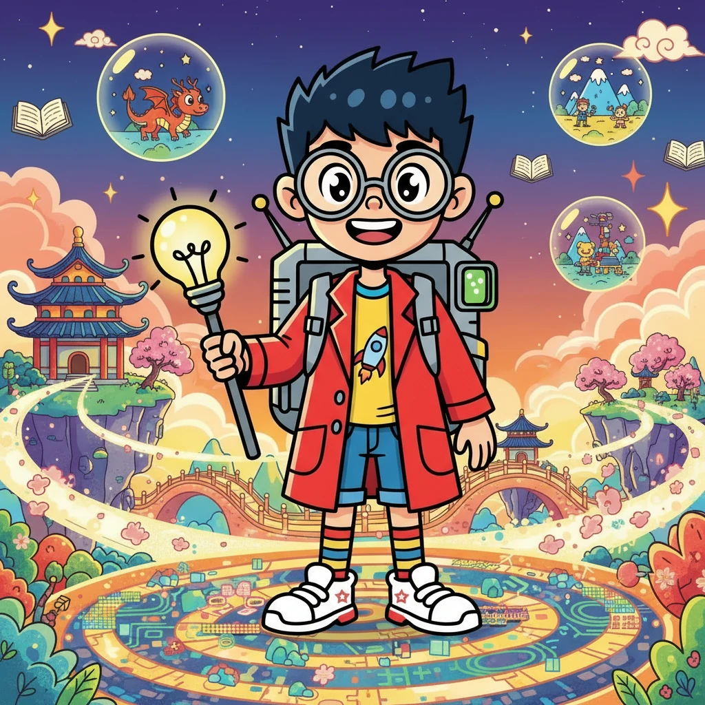 Genius 明白了，www.genstory.app 是一个充满魔力的工具，它让每个人都能成为故事的创造者。他决定继续探索这个神奇的世界，创造更多精彩的故事。