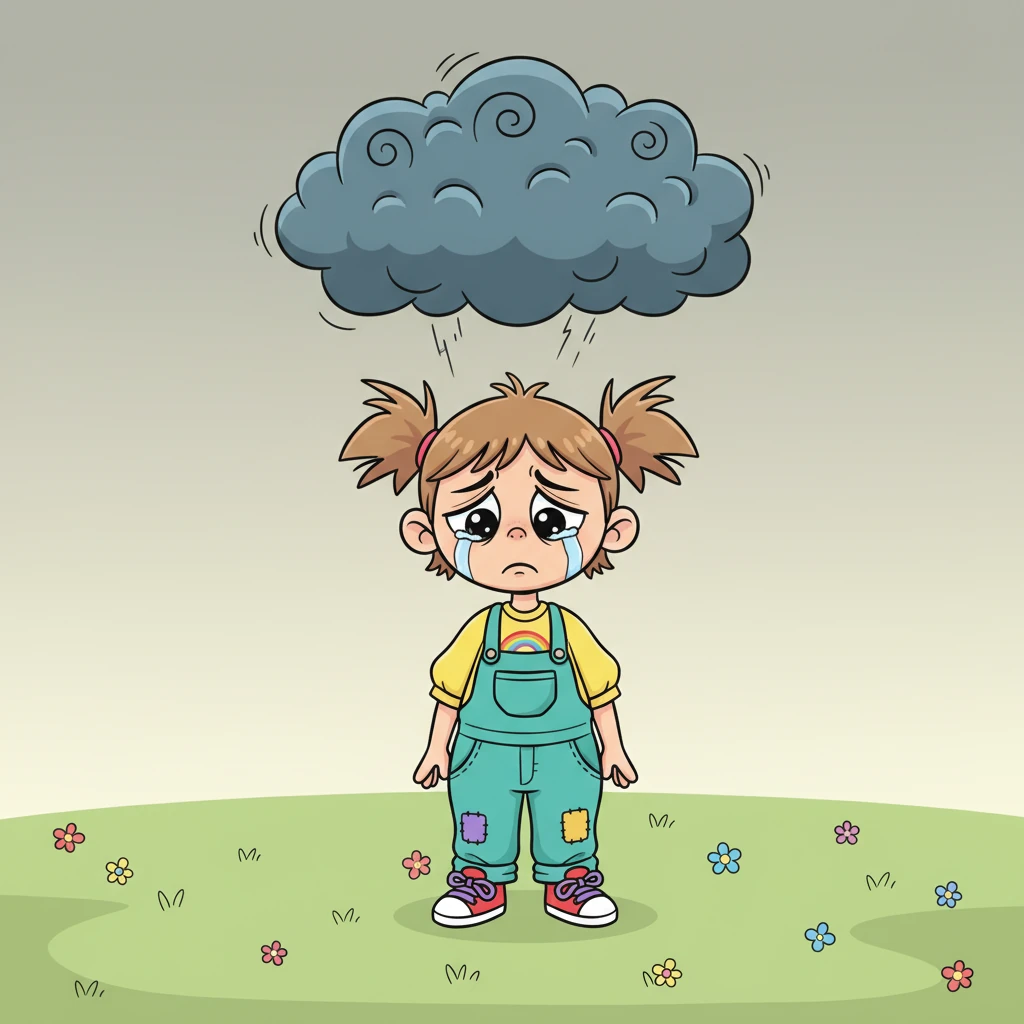 Sebuah awan kesedihan menggantung di atas kepala Rian yang tertunduk lesu. Ia merasa sangat menyesal atas semua kata-kata kasarnya dan sikapnya yang tidak peduli. Wajahnya yang biasanya ceria kini dipenuhi ekspresi penyesalan yang mendalam, matanya berkaca-kaca.