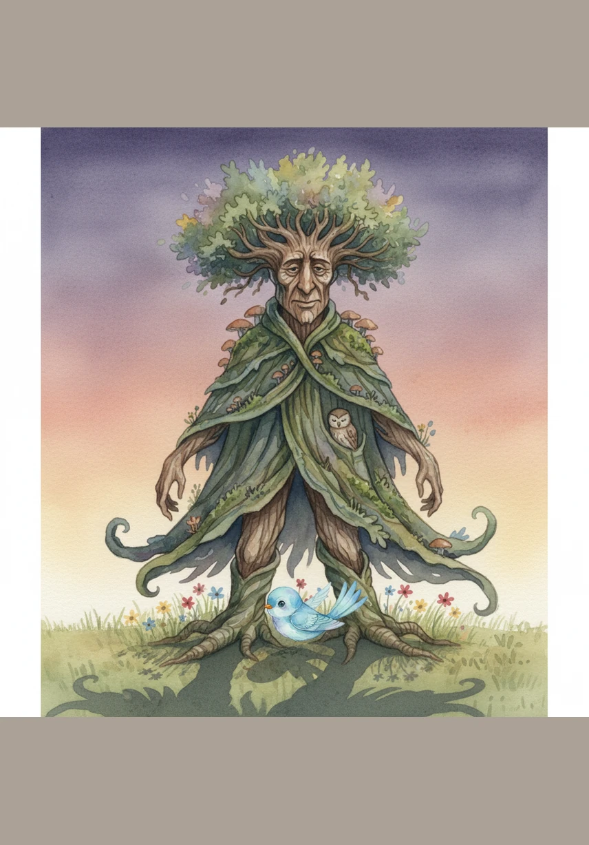 As the sun dipped below the horizon, painting the sky in shades of violet and gold, Pip tucked his head under his wing. Barnaby stood watch, his long shadow stretching across the peaceful field. Two unlikely friends found comfort in the quiet evening, knowing they would never be truly alone again.