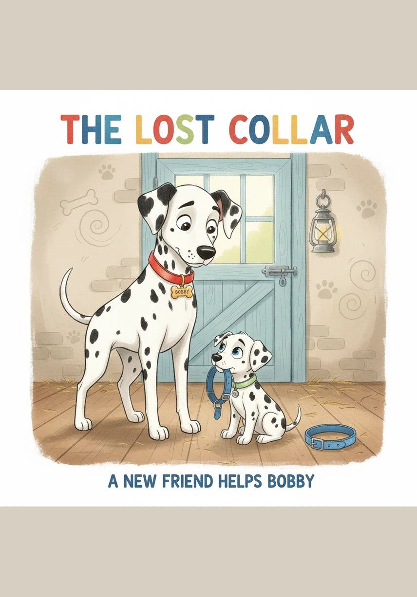A dozen fluffy chickens stop pecking the ground and stare at the two spotted intruders in stunned silence. For a brief moment, the entire farm seems to hold its breath as the dogs and the birds lock eyes.