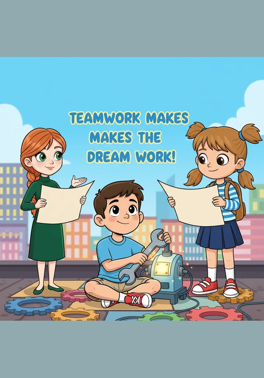 Three pairs of hands now work in harmony, adding blocks of all shapes and sizes to the structure. The tower grows in ways Mia and Sam never imagined, becoming more complex and beautiful with Lily’s help.