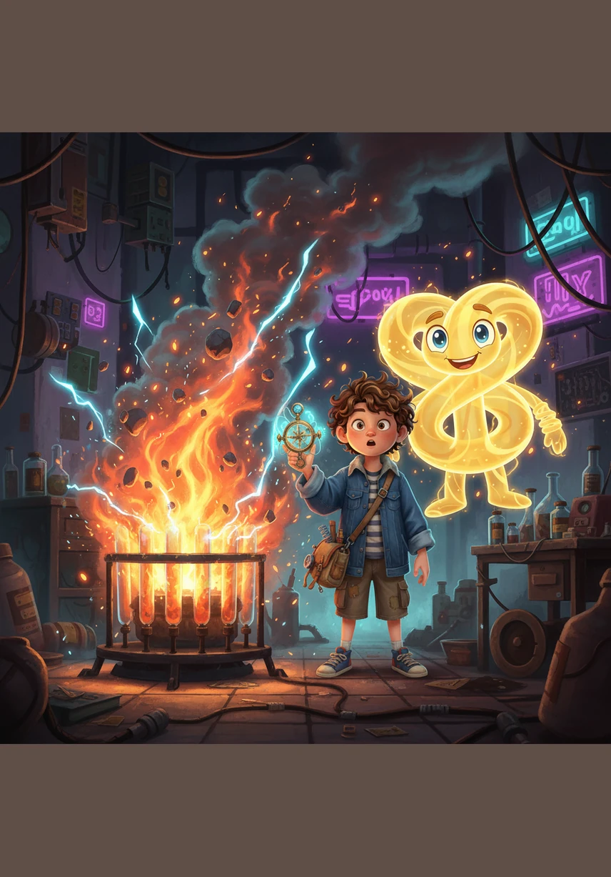 Suddenly, a warm orange glow fills the space as a spark of energy triggers a spectacular combustion reaction. Atoms begin to vibrate wildly and break their old ties, dancing in a chaotic but beautiful swirl of heat and light.