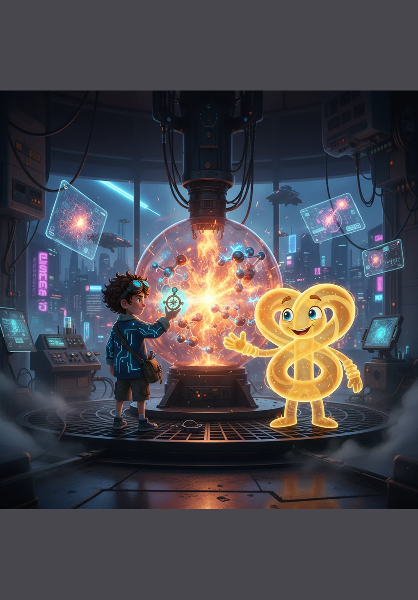 In a swirl of fiery sparks and neon light, the atoms rearrange themselves into entirely new patterns. Alibi sees how Carbon and Oxygen find each other to create something different, proving that in chemistry, nothing is ever lost, only transformed into something new.