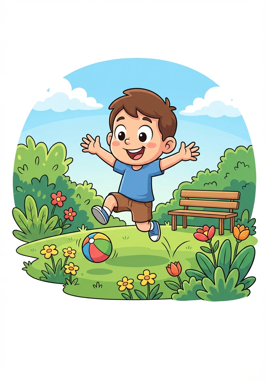 بعد الغداء، شعر سليم بالنشاط والحيوية. ركض ولعب في الحديقة دون أن يشعر بالتعب.