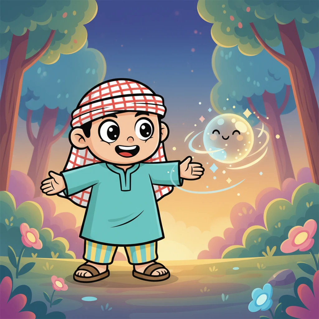 گیند ایک چھوٹی سی، شرارتی روح جیسی لگ رہی تھی جو بس مزے کر رہی تھی۔ یہ کوئی خوفناک بھوت نہیں تھا، بلکہ ایک چنچل سی چیز تھی جو ادھر ادھر گھوم رہی تھی۔ زین کے چہرے پر مسکراہٹ آ گئی۔