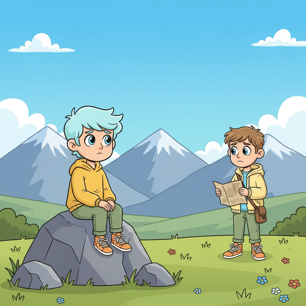 A noticeable shift occurs in Leon. His usual boisterous laughter becomes a little quieter, his energetic spirit a touch subdued. He starts spending more time alone, gazing wistfully at the distant mountains. John, ever observant despite his focus, begins to sense this change, a small frown creasing his brow as he wonders about Leon's sudden quietness.