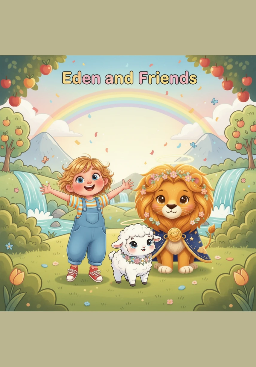 Eden stands at the edge of a valley where the grass is as soft as velvet and the air smells like sweet jasmine. Four sparkling rivers flow through the land, winding like silver ribbons under a sun that never burns but warms everything it touches.