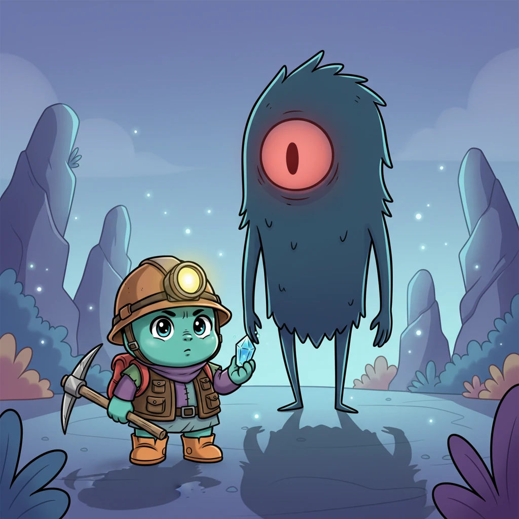 "You're not as strong as you think," Leo declared quietly, his voice steady. Anxio froze, feeling a strange weakness for the very first time. Its towering shadow began to shrink, and its single red eye dimmed, losing its menacing glow.