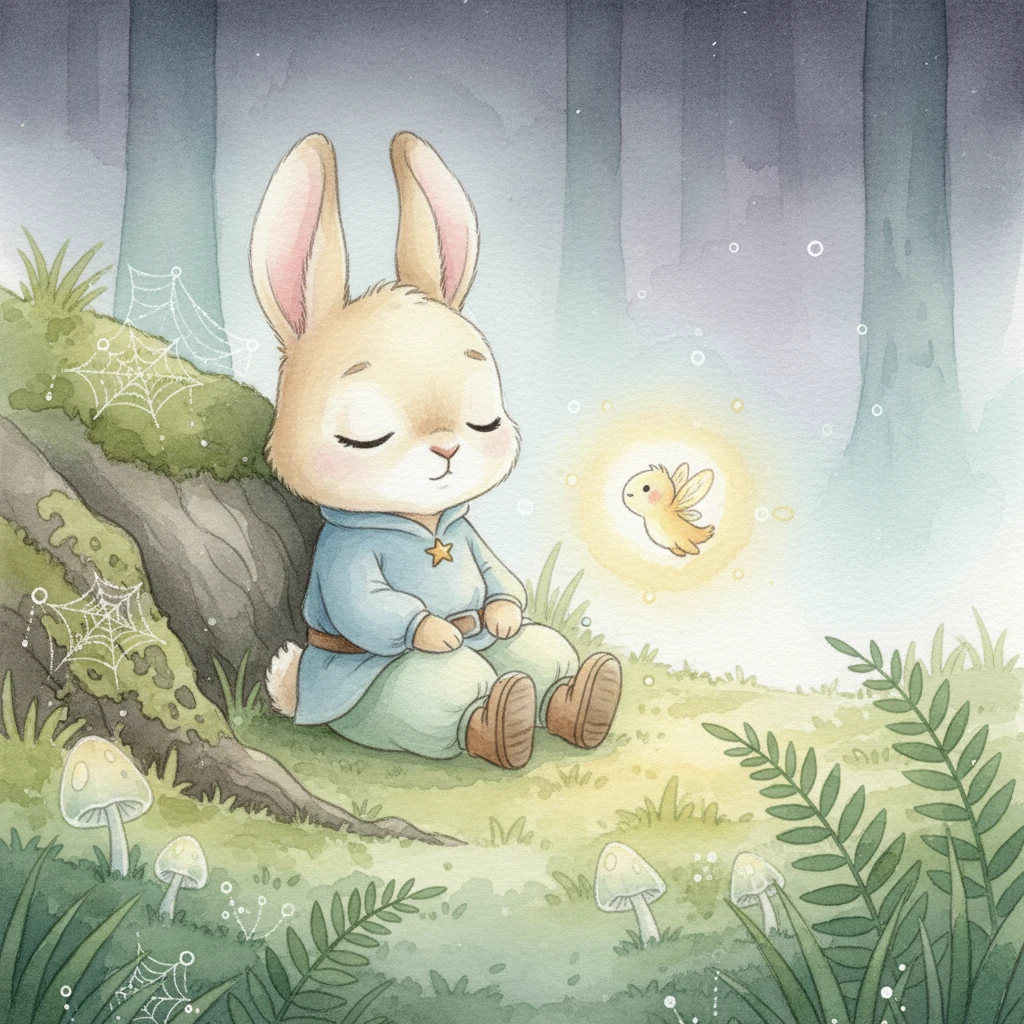 Flicker blinked happily, his light pulsing softly. “See? Sometimes we just need a little light, and a little courage, to discover the wonder all around us.” Benny felt a comfortable sleepiness begin to settle over him.