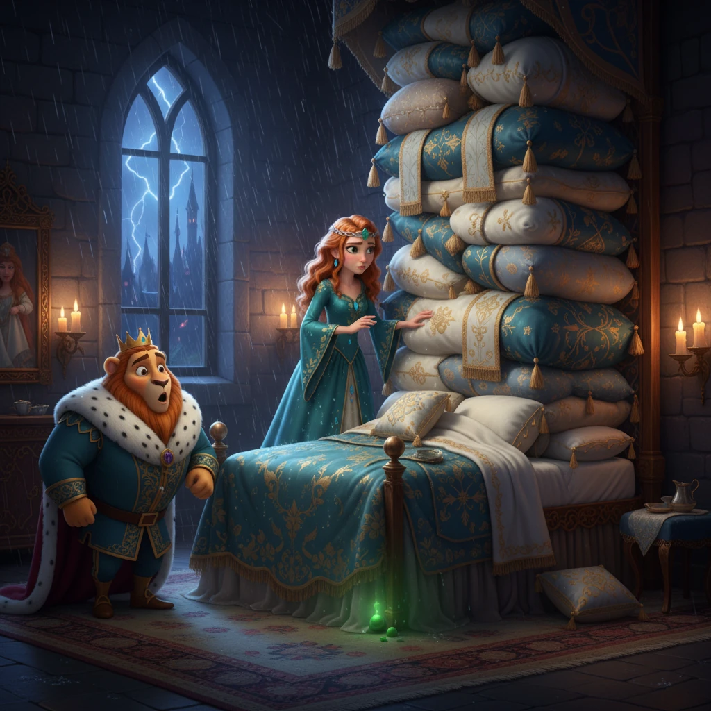 Princess Eva and the Tiny Green Pea - fairy-tale