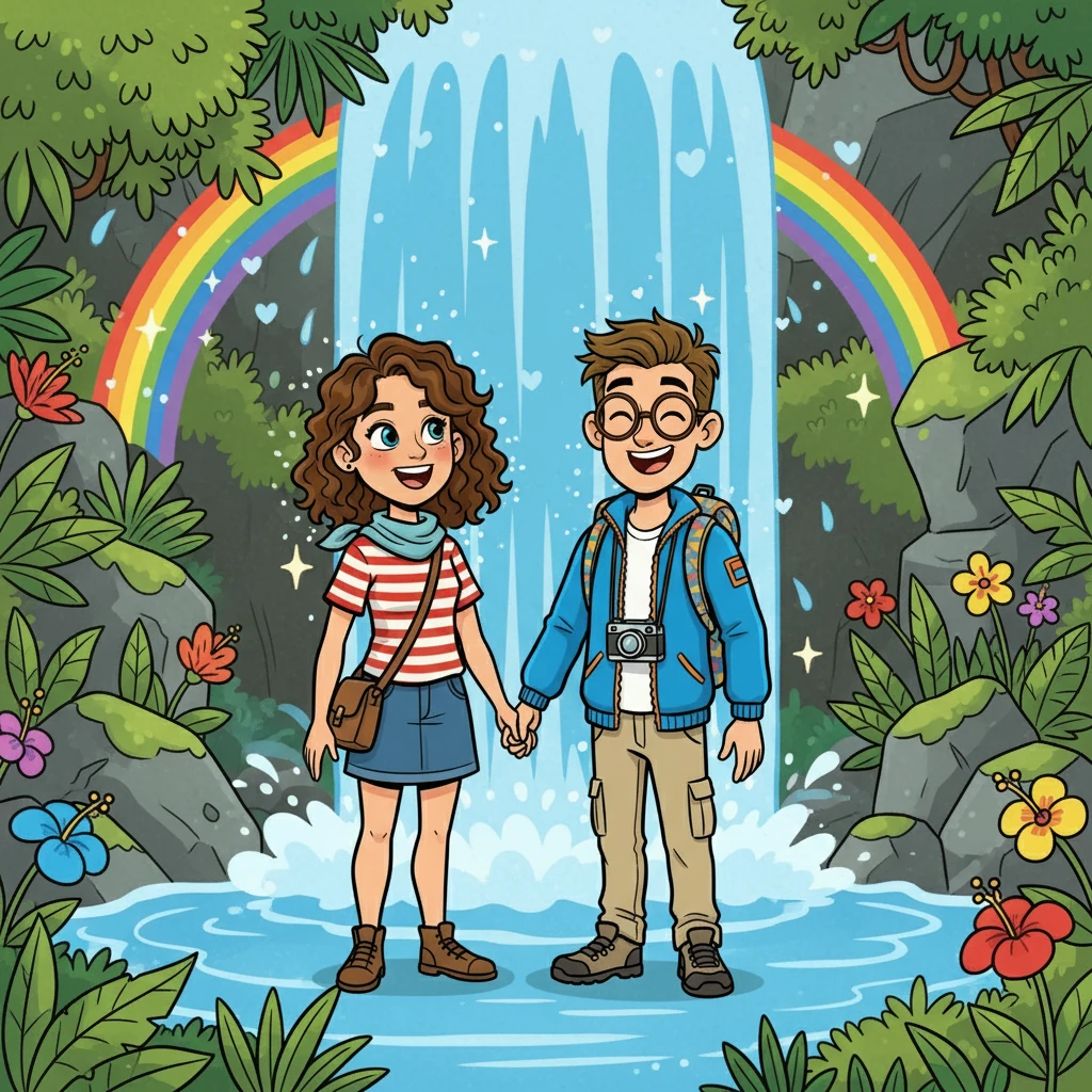 In Portugal, they explored cascading waterfalls, hand in hand, the spray of the water mirroring the joy in their hearts. They fell deeper in love with each other and the beauty surrounding them. Their laughter echoed through the lush landscapes, a melody of their shared happiness.