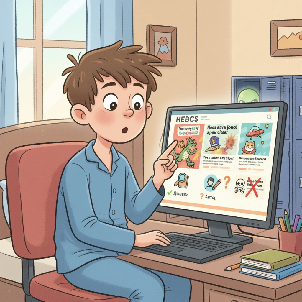 Петрик вирішив з'ясувати, як він попався на цю вигадку. Він відкрив сайт, який публікував неправдиву інформацію. Петрик зрозумів: потрібно перевіряти джерела, звертати увагу на автора і не довіряти сумнівним назвам.