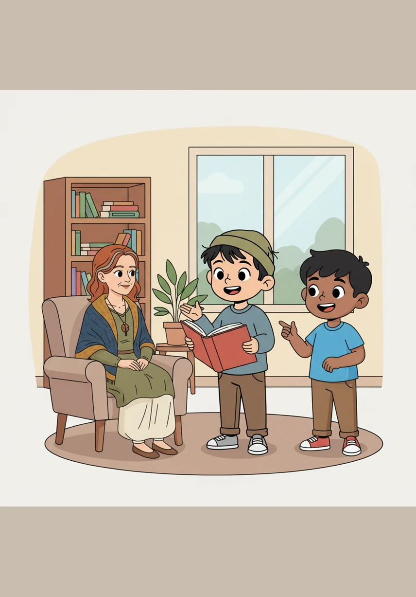 في المنزل، سأل زيد والدته بحماس عن كيفية إنقاذ النبتة المسكينة لتعود خضراء كما كانت. ابتسمت الأم وشرحت له أن النباتات كائنات حية تحتاج إلى الحب والماء والتربة الجيدة لتنمو وتزدهر.