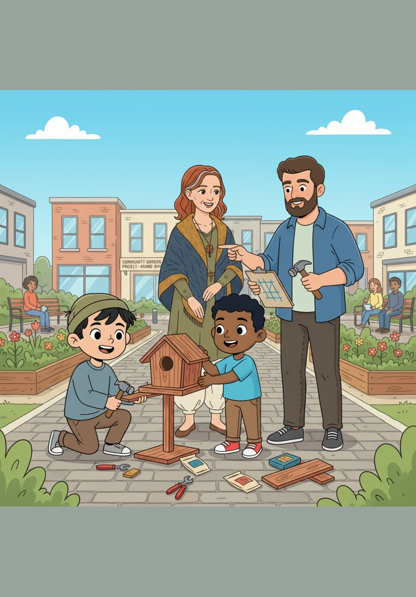 تحولت الساحة المهجورة إلى حديقة ملونة تملؤها الزهور والفراشات، وأصبحت المكان المفضل للعب الجميع. تعلم زيد وأصدقاؤه أن رعاية الطبيعة وحمايتها هي أجمل درس يمكن تعلمه وممارسته في الحياة.