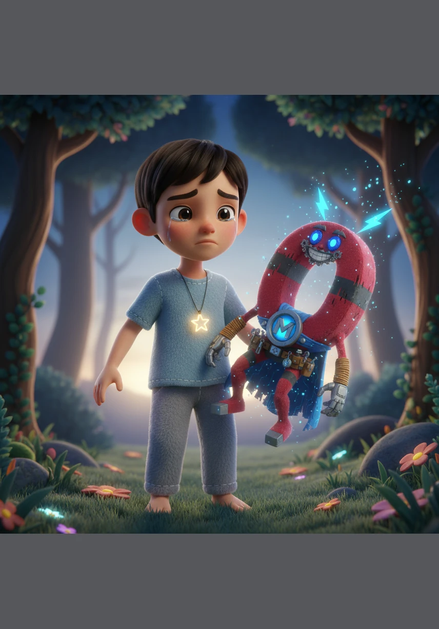 As the first light of dawn begins to show, the Magic Magnet gives Salem a warm smile and a final lesson about the power of magnetism. The magnet then becomes still once again, leaving Salem with a magical scientific lesson he will never forget.