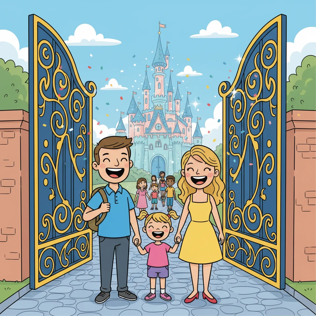 A Day at Disney with My Child - 家庭故事