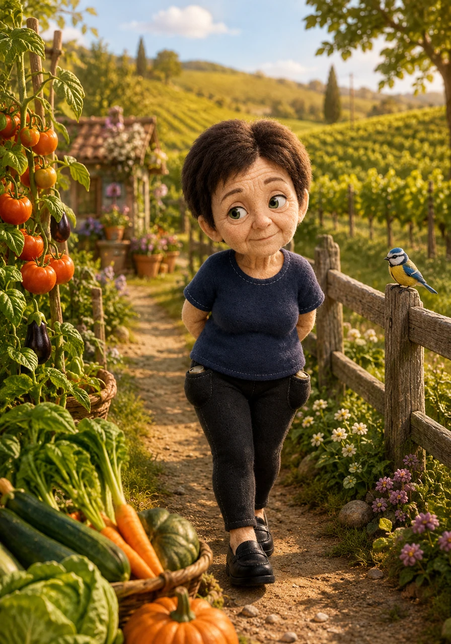 On sunny afternoons, Yarulla enjoys long, slow walks through the countryside, passing the sprawling vineyards and the local gardening colony. She folds her hands behind her back, pausing to admire the peaceful landscape and the wildlife, though she secretly eyes the ripe fruits and vegetables hanging near the fences for a potential midnight raid.