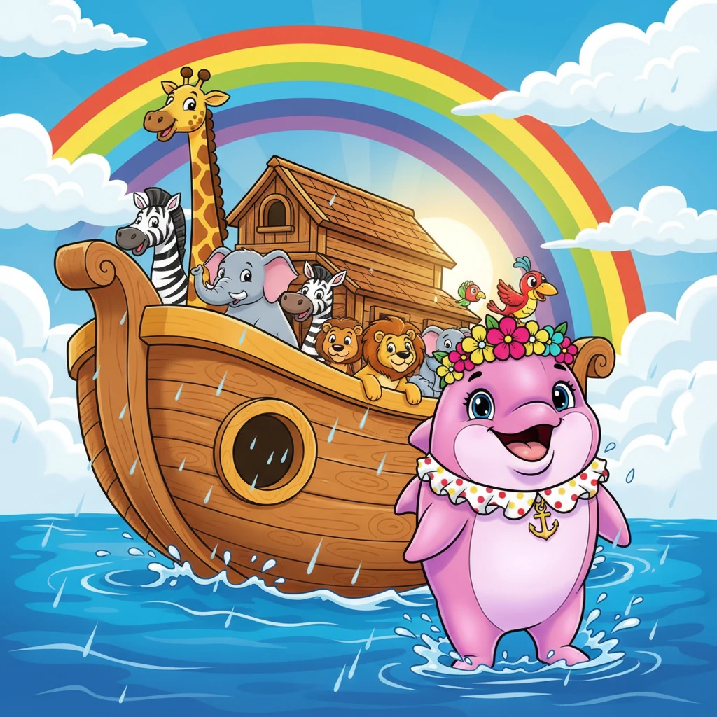 Rosita, la Delfín Rosada, y el Arca de Noé - animal