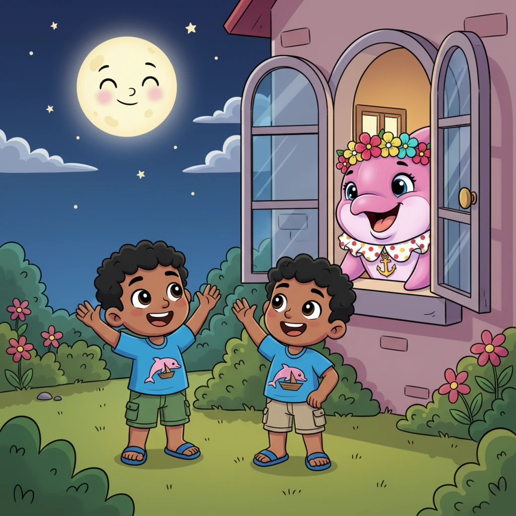 Esa noche, Rosita no podía dormir, deseando ir a la bahía. De repente, escuchó las voces de sus amigos llamándola desde afuera. Llenos de emoción, Rosita se escapó para unirse a ellos en su aventura prohibida.