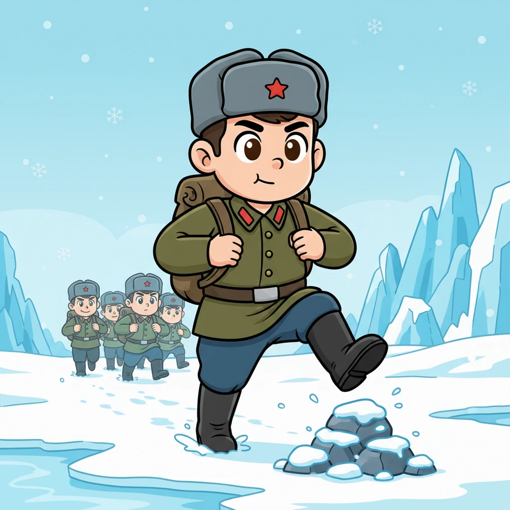 Life in the labor camp was tough, but then, in a surprising twist, Kyoungjong was given yet another uniform. He was now part of the Soviet forces, marching through icy landscapes. His journey continued, ever onward, through bewildering changes.
