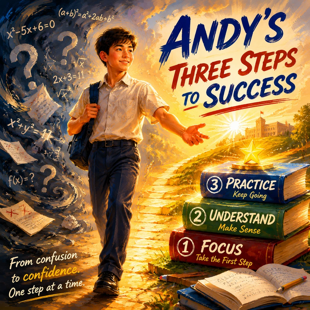Andy's Three Steps to Success - Educational stories