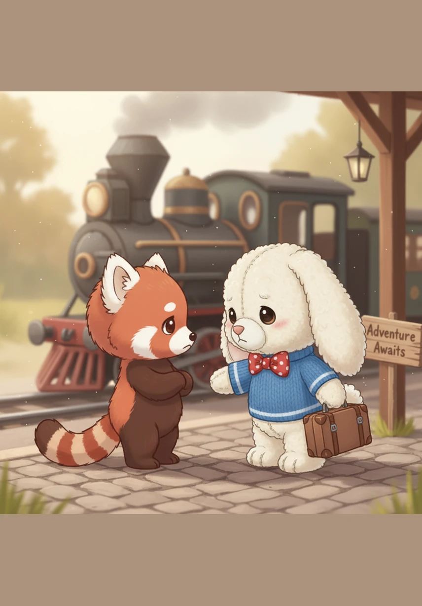 Goodnight, Barnaby, Pippin whispers with a gentle wave of his paw. Barnaby wiggles his nose and gives Pippin a soft, fuzzy hug before hopping into his cozy underground burrow.