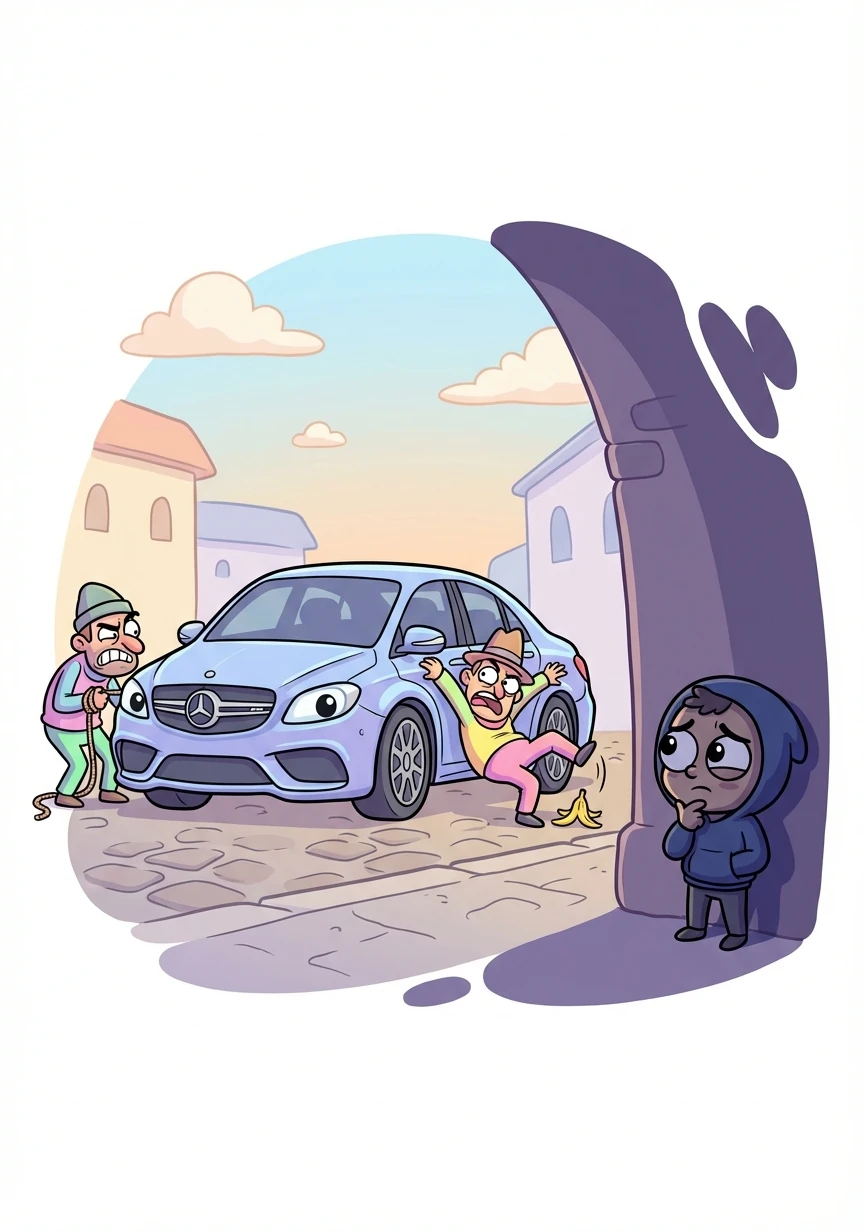 Rumors of Rainer’s obsession spread through the underworld. Other thieves attempt to steal the S63 AMG, but all fail miserably. Rainer watches from the shadows, a mix of anticipation and doubt swirling within him.