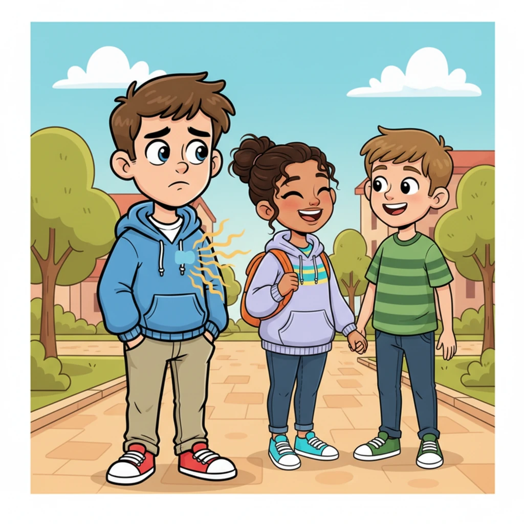 Days later, Rohan saw her laughing happily with another boy on campus, their hands intertwined. A pang of sadness hit him, but then a wave of understanding washed over him. He realized her happiness was paramount, and with a heavy but peaceful heart, he decided to let go, accepting that some bonds, no matter how strong, can change into memories.