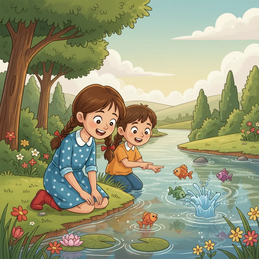 Com o passar do tempo, Nina e seus amigos viram o rio se recuperar. Os peixes voltaram a nadar alegremente, as plantas floresceram e a água voltou a brilhar. O rio parecia sorrir ainda mais para Nina, agradecendo por sua ajuda.