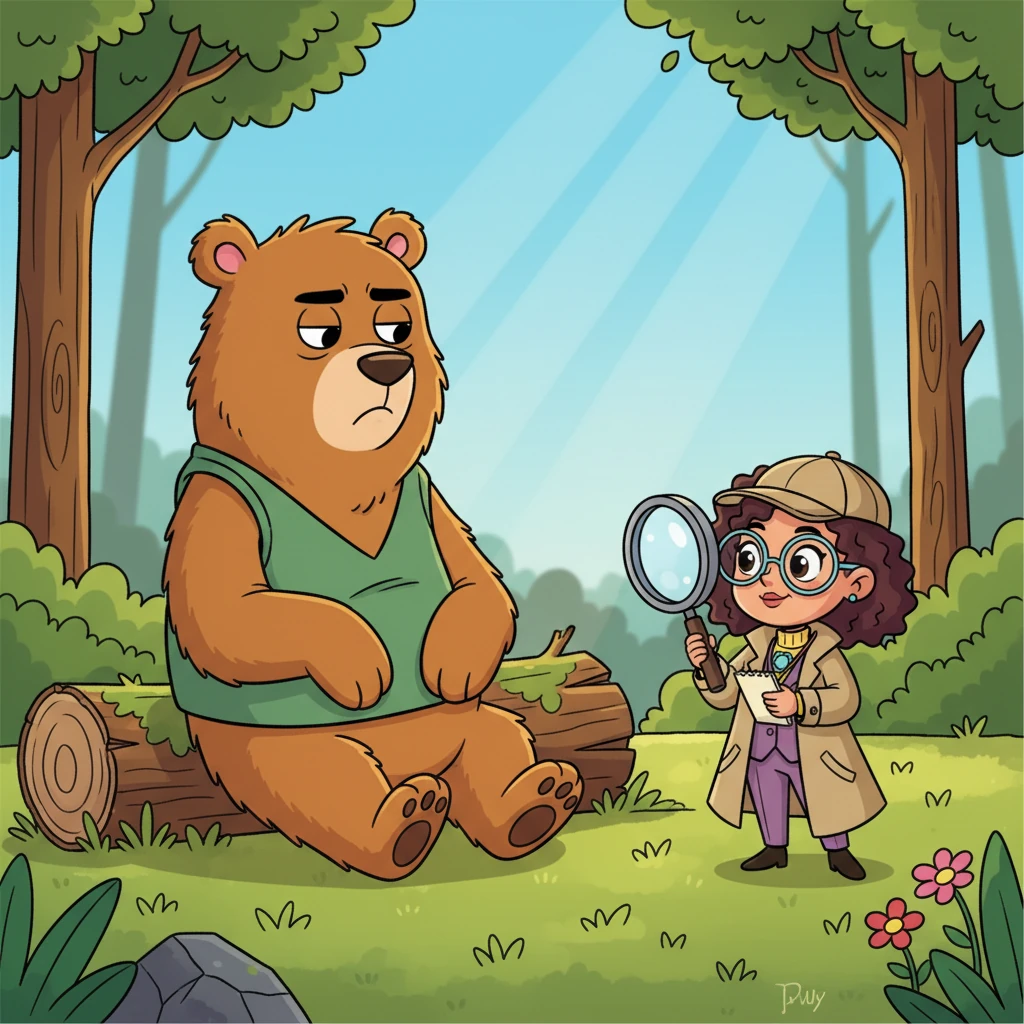 One sunny morning, Pip saw Barnaby Bear sighing by a log, his big paws drooping. He only grunted when she asked what was wrong, looking quite grumpy. Pip decided to become a super-sleuth and find out what Barnaby really needed.