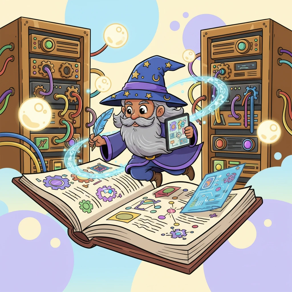 Behind the scenes, a tiny, wise wizard named Codey buzzed around with a quill and a giant ledger. He was the "Backend Brains," organizing all the magic, ensuring that when someone clicked "Let's Explore!" or sent a message, everything worked smoothly and mysteriously.