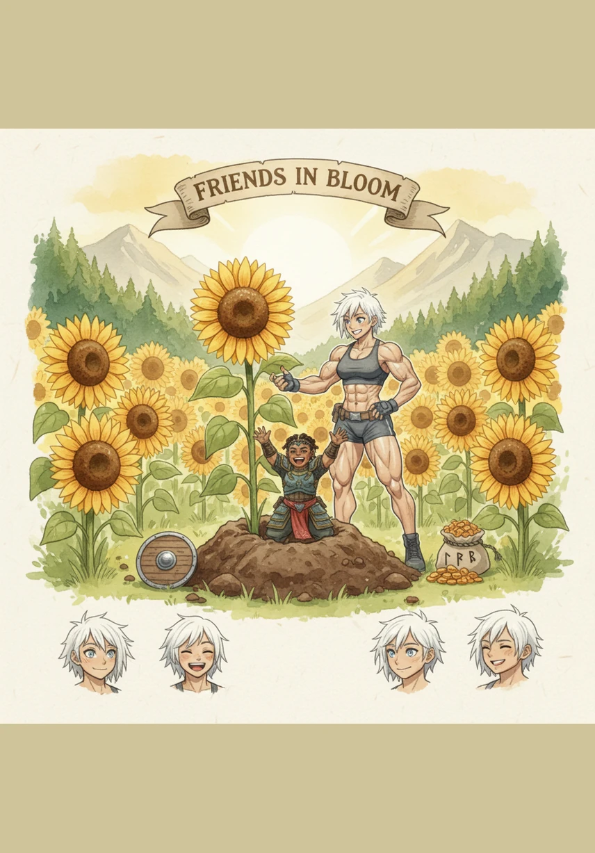 En un campo vibrante y bañado por la luz dorada del sol, la pequeña semilla Soya se encuentra felizmente rodeada de sus mejores amigas: Girasol, Maní y Linaza. Juntas forman el grupo de las Oleaginosas, las valientes guardianas que custodian la energía vital y el aceite más puro de la naturaleza.