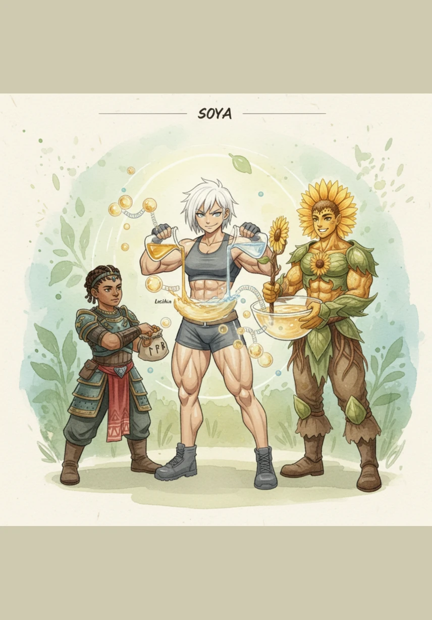 Las semillas realizan un truco asombroso donde el agua y el aceite se unen en un abrazo gracias a la lecitina. Estos fosfolípidos actúan como puentes mágicos, permitiendo que elementos que normalmente se separan puedan trabajar juntos en perfecta armonía dentro de sus cuerpos.