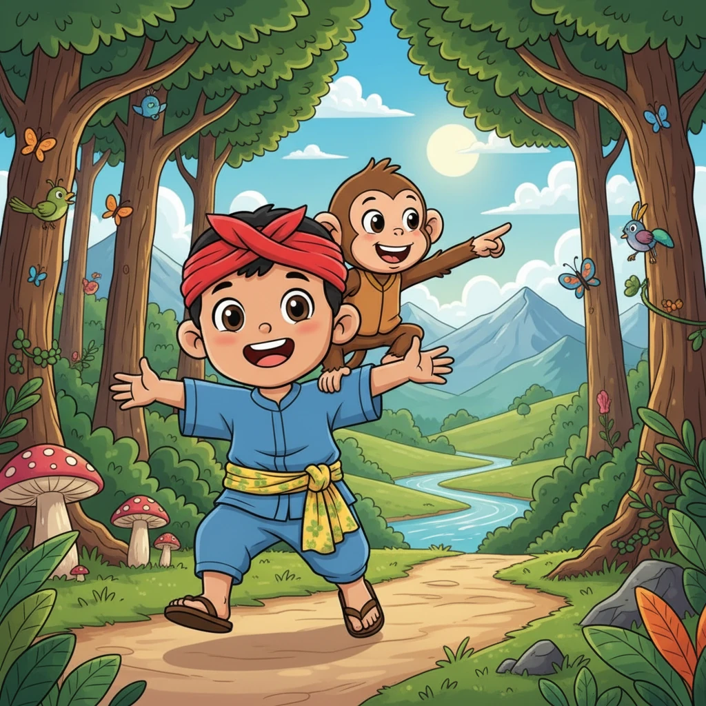 Si Ujang jeung Monyet Soleh - Animal stories