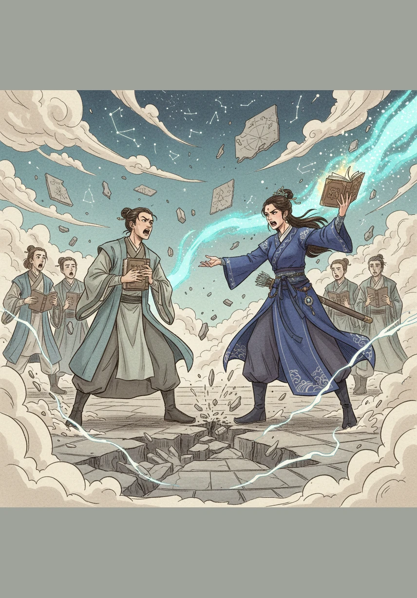 一场关于真理的辩论引发了梦海的剧烈震荡,金色的涟漪向四周扩散。无论其后的结果被证明是伟大还是失败,溯梦都将其真实地拓印在卷轴上,不作任何删减或修饰。