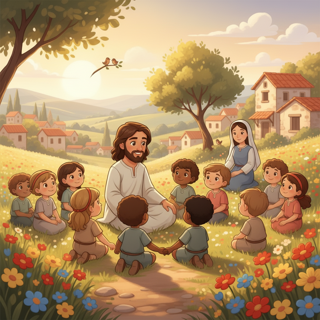 Com o tempo, a fama de Jesus se espalhou por toda a região. As pessoas o procuravam para ouvir suas palavras de esperança e consolo. Jesus, com um coração puro e cheio de amor, ensinava sobre a importância da bondade, do perdão e da fé em Deus.