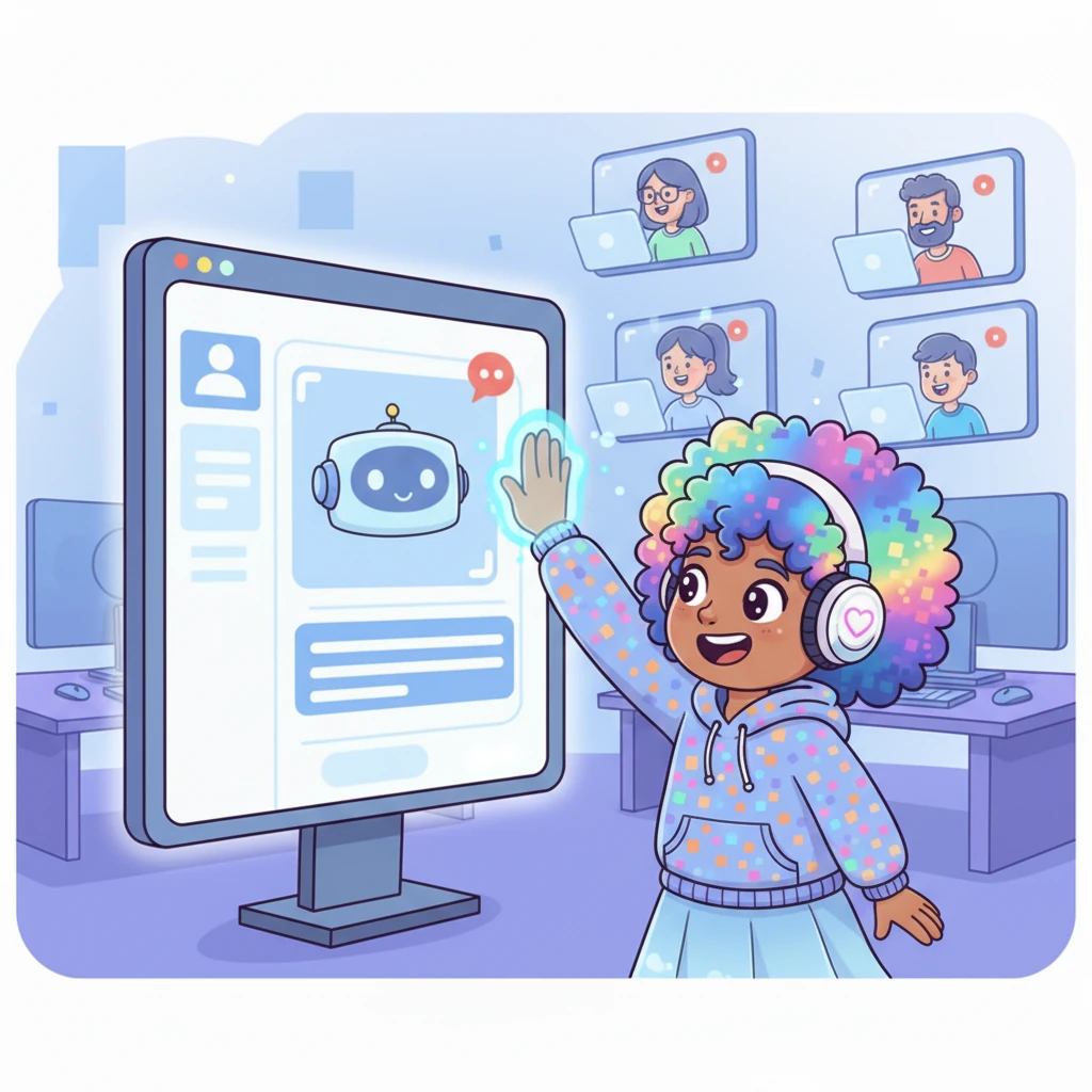 Finally, clients interacted with the chatbot platform through Pixelia's beautifully designed landing page, their faces lit up with satisfaction. They easily found information and connected with the service, all thanks to Pixelia's hard work and creative vision. Her digital dream had become a brilliant reality, connecting people effortlessly.