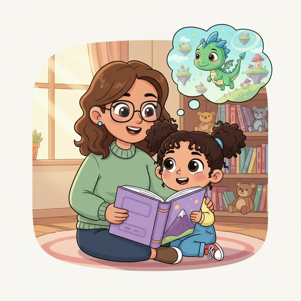 During story time, Mariam snuggles close to her teacher, her eyes wide with wonder as she listens to a tale about a brave little dragon. Her imagination soars, picturing the dragon's adventures in a faraway land. These quiet moments of learning always fill Mariam with delight.