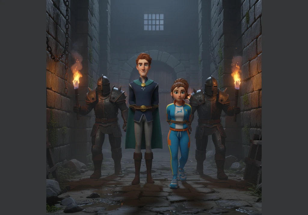 The weight of heavy iron chains rattled against the floor as Danny and Susie were marched through the damp, dark dungeons. Their mission had failed, a