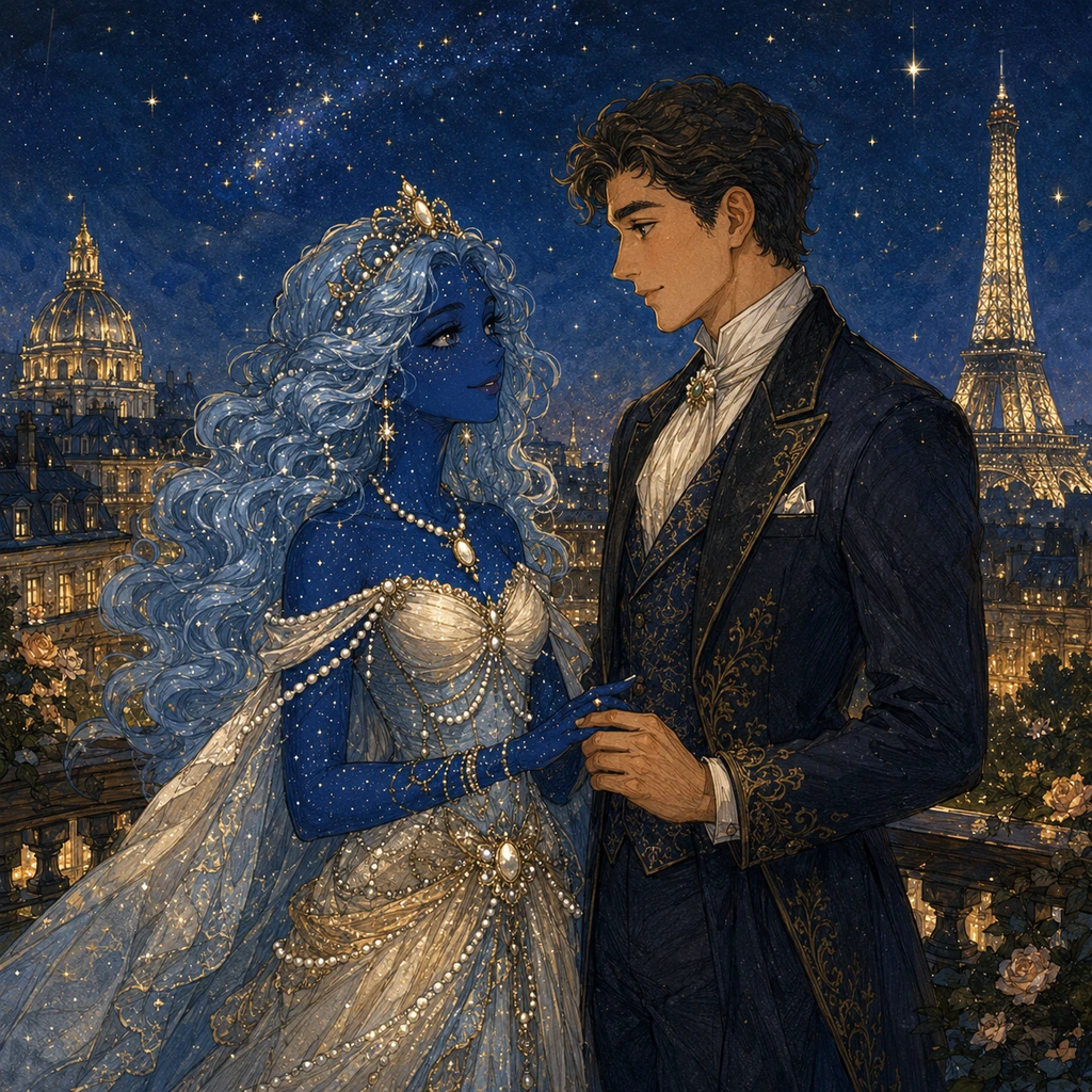 La Principessa Celeste e il Pisello Blu Notte
